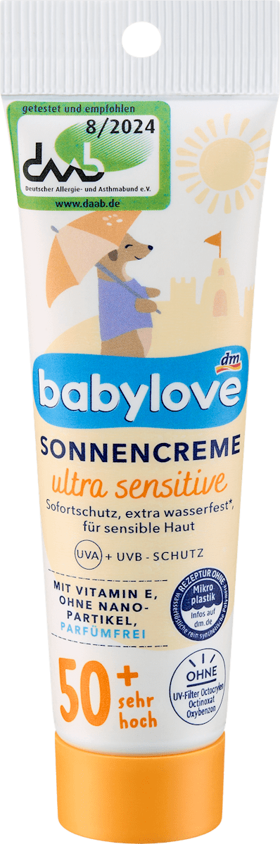 Baby & Kids Sunscreen Ultra Sensitive SPF 50+, travel size