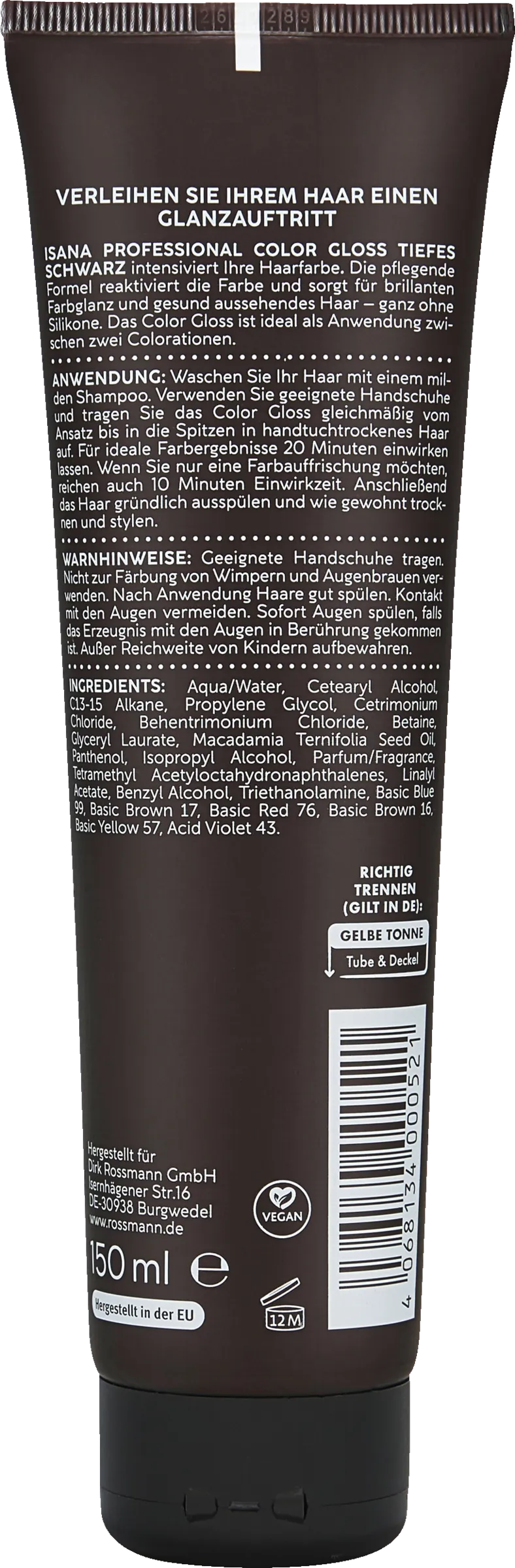 Color Gloss Tiefes Schwarz
