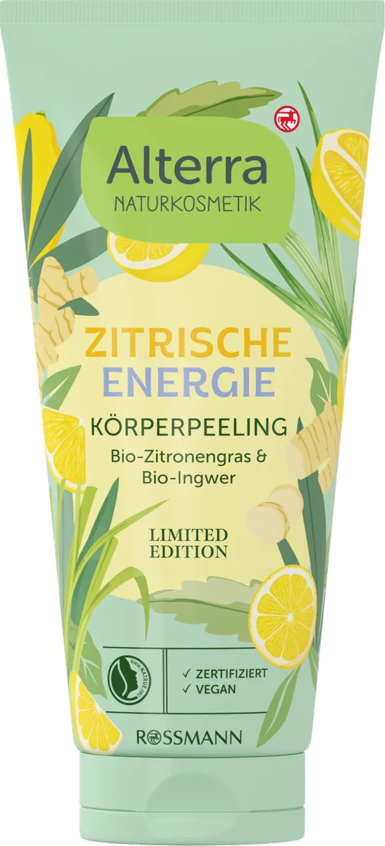Body Scrub Organic Lemongrass & Bio-Ingwer
