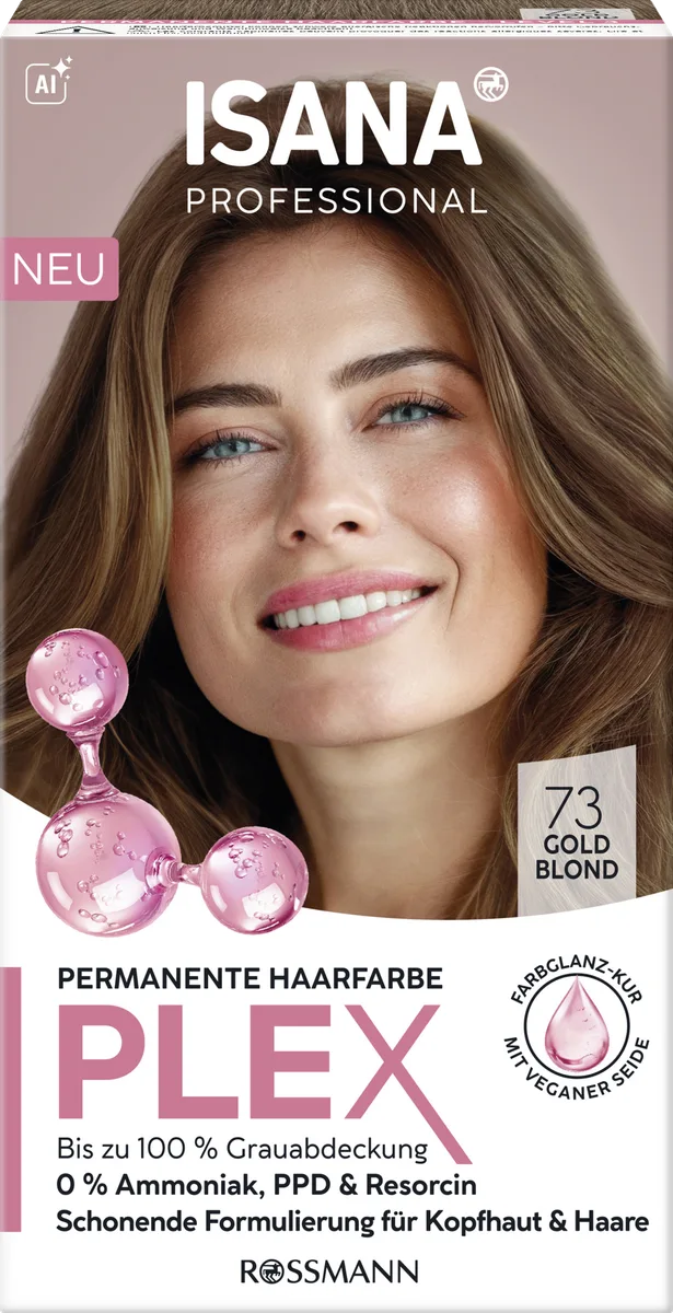 Plex permanent Hair Colour 73 Goldblond
