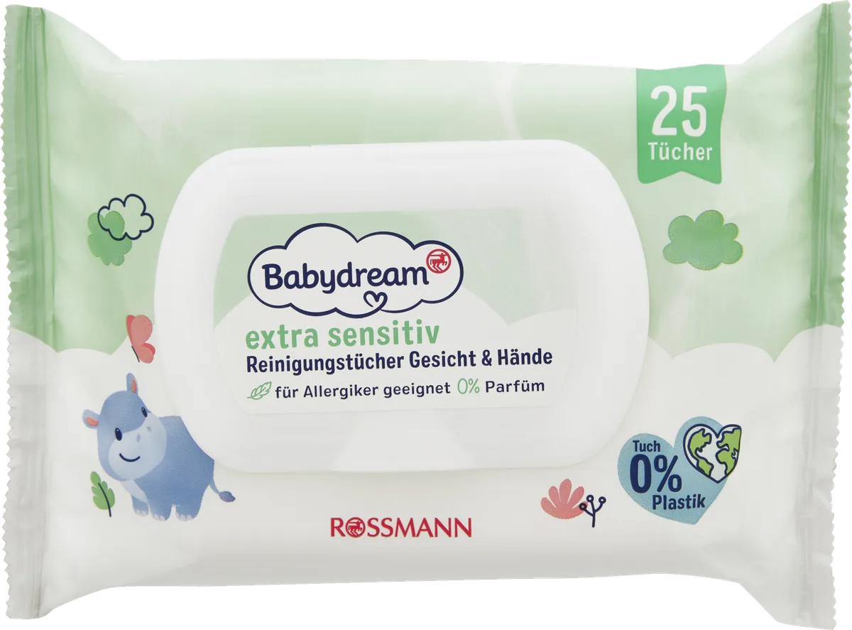 extra sensitive Cleansing Wipes Face & Hands
