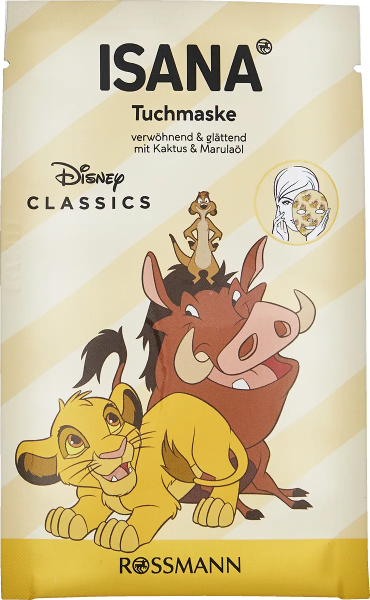 Disney Timon & Pumbaa Sheet Mask Kaktus & Marula Oil