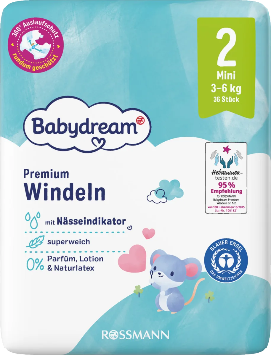 Premium Nappies Gr. 2 Mini, 3-6 kg