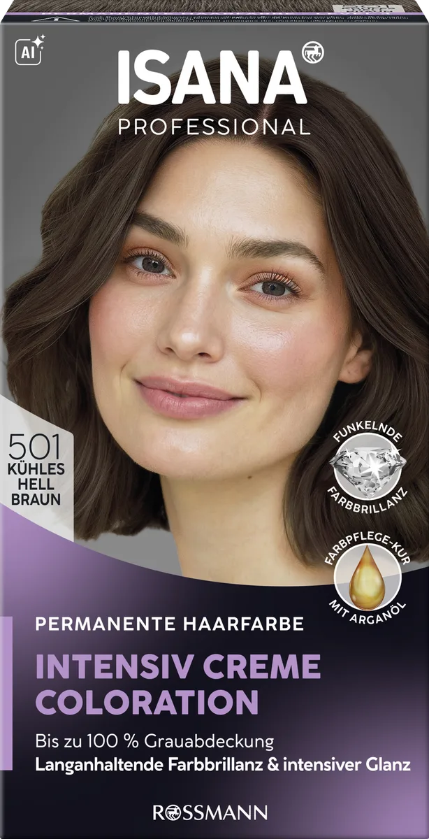 Intensive Cream Colour 501 cool Light Brown