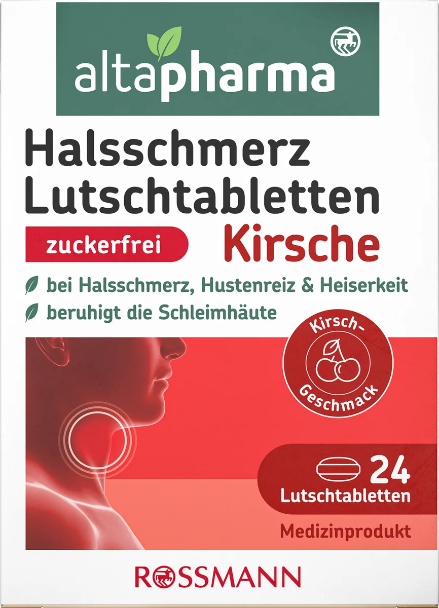 Halsschmerz Lozenges with Kirsch-Geschmack
