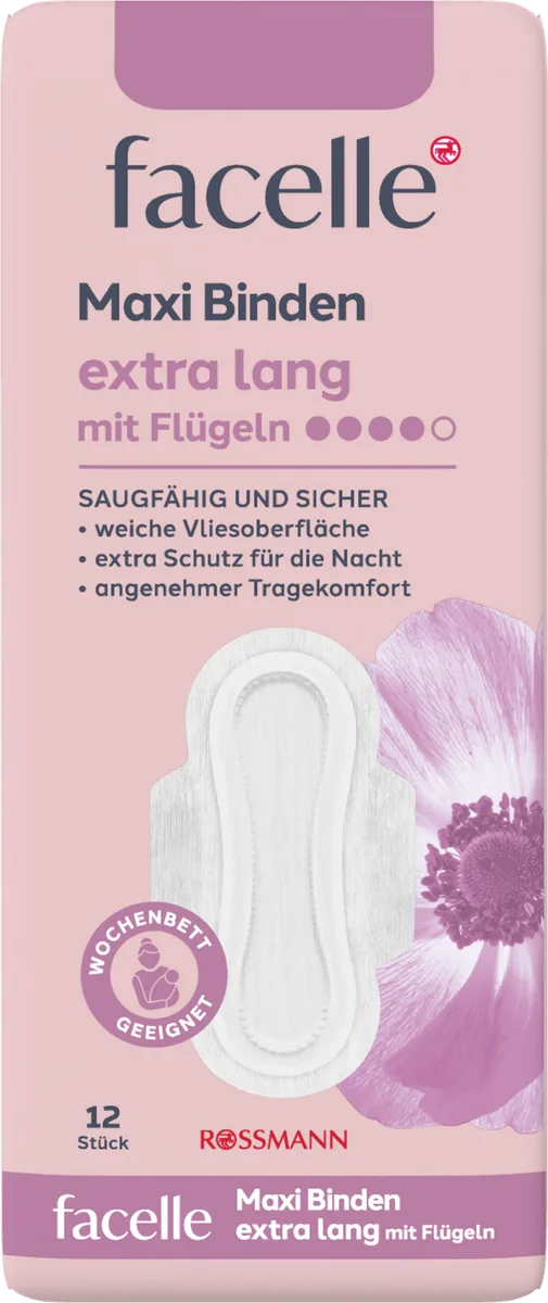 Maxi Pads extra long with Wings