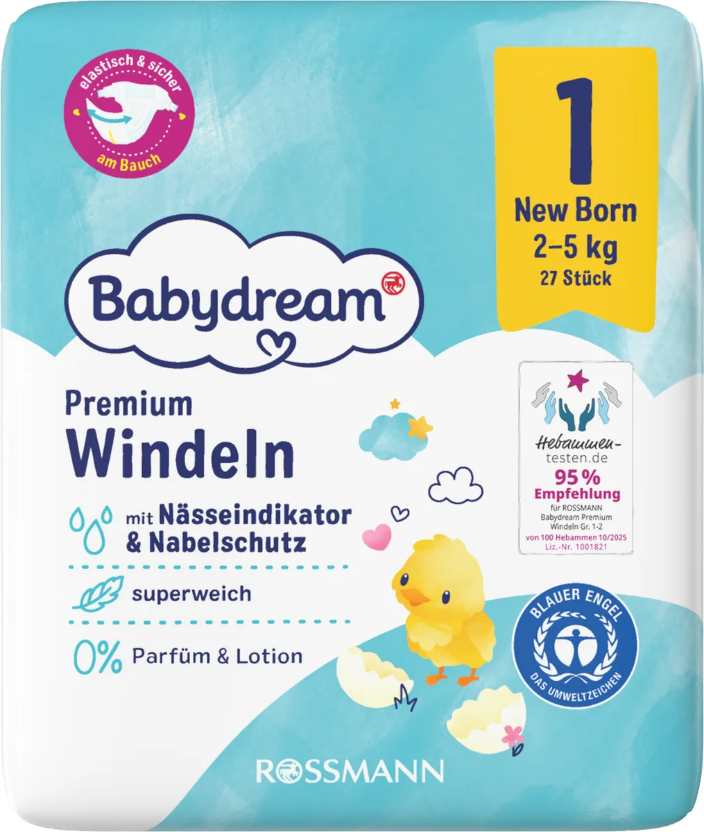 Premium Nappies Gr. 1 New Born, 2-5 kg
