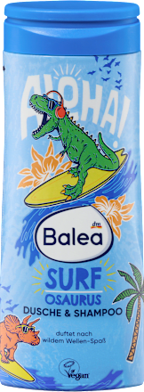 Kids 2-in-1 Shower Gel & Shampoo Surfosaurus