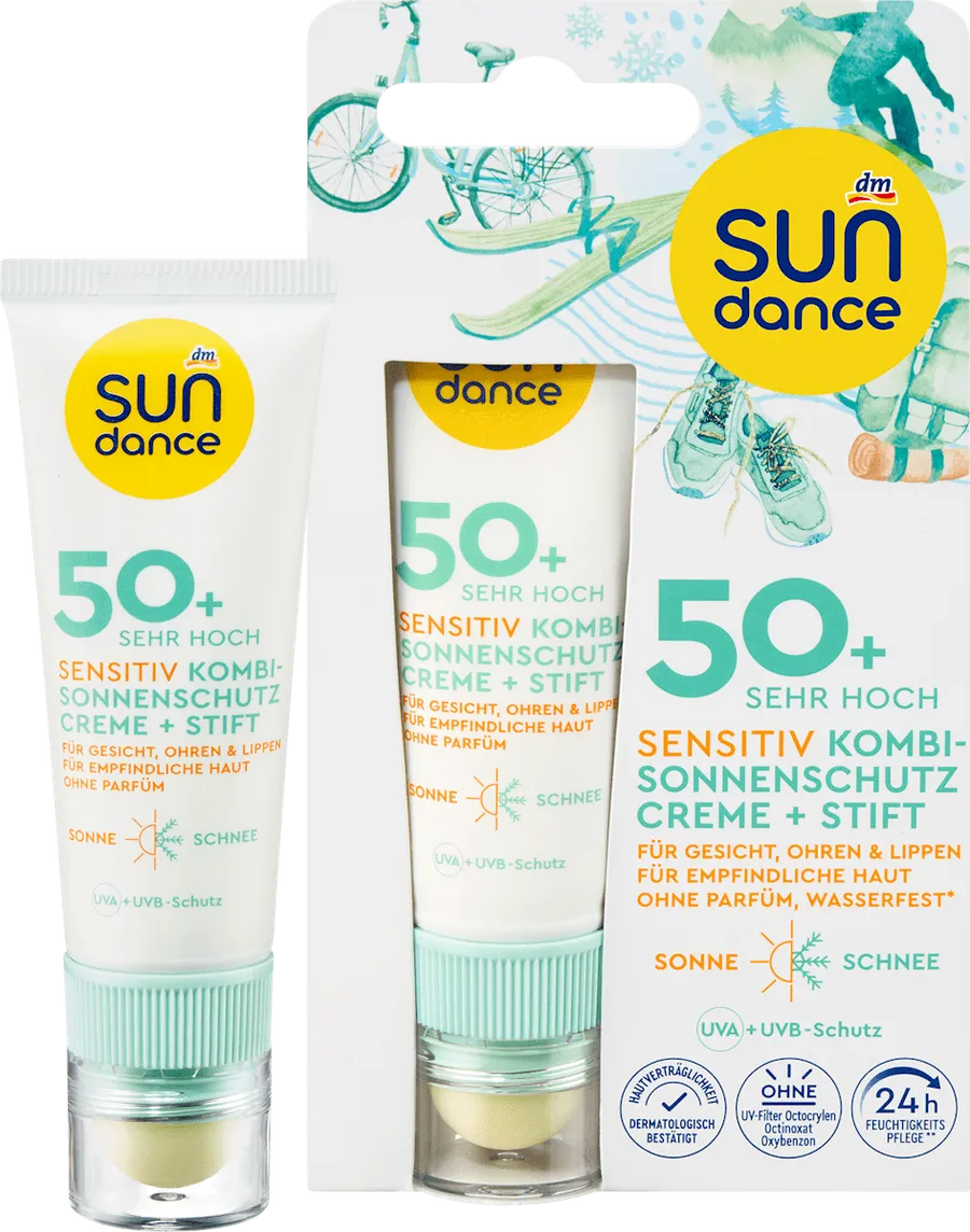 Sun Protection Combi Face sensitive Cream & Pencil, SPF 50 ( & 3 g), 1 pcs