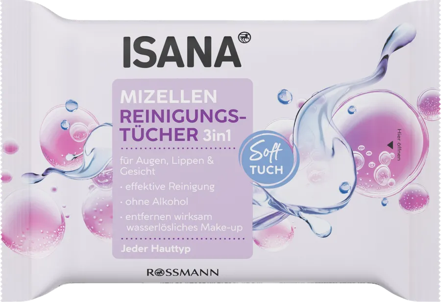 3in1 Micellar Cleansing Wipes travel size